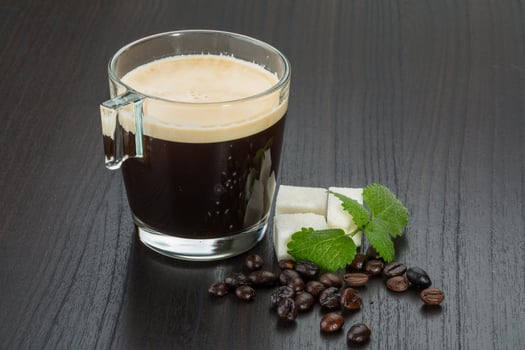 Espresso on wood photo