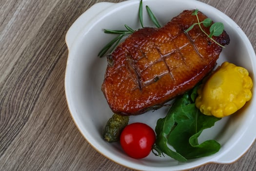 Roasted duck breast photo