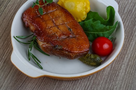 Roasted duck breast photo