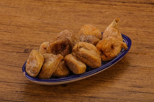 Dry sweet fig fruit heap photo