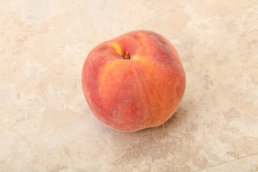 Fresh ripe sweet peach fruit photo
