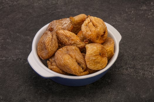 Dry sweet fig fruit heap photo