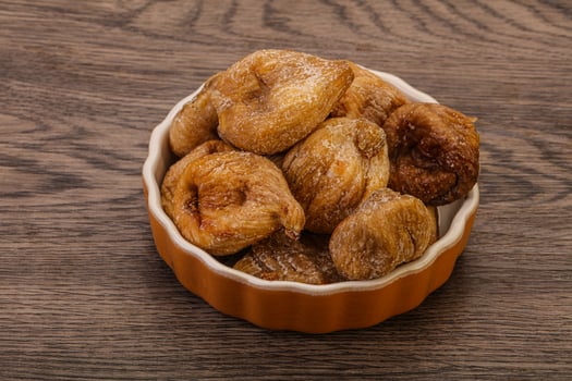 Dry sweet fig fruit heap photo