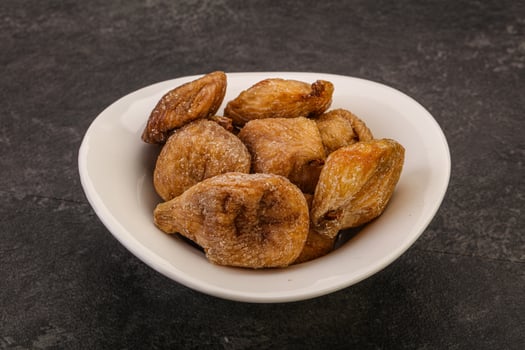 Dry sweet fig fruit heap photo