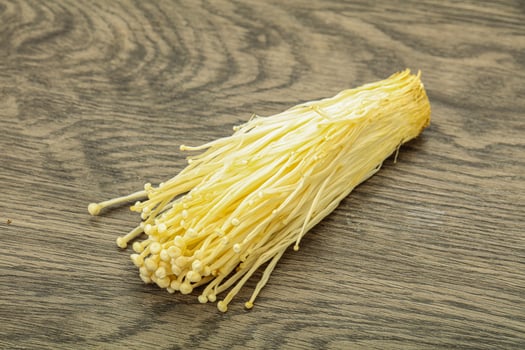 Superfood - Raw Japan Enoki mushrooms photo