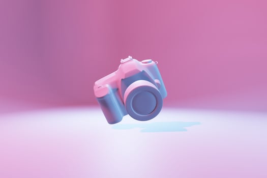 retro camera pink vintage icon illustration photo device