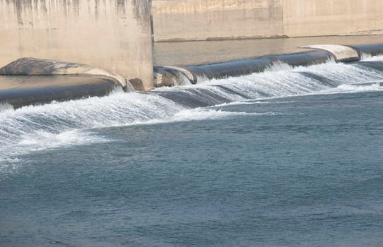 Water Fall in Bangladesh.Mohonpur Rubber Dam Located near dinajpur city. photo