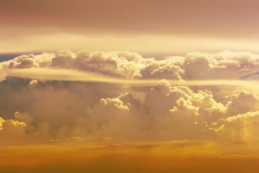 Golden cloudy sky photo