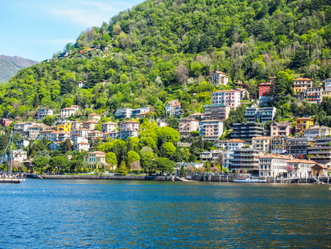HDR View of Lake Como photo