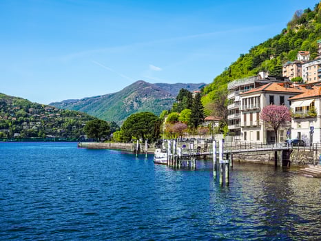 HDR View of Lake Como photo