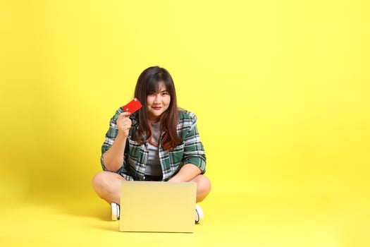 Chubby Asian Woman photo