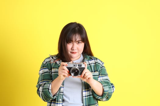 Chubby Asian Woman photo