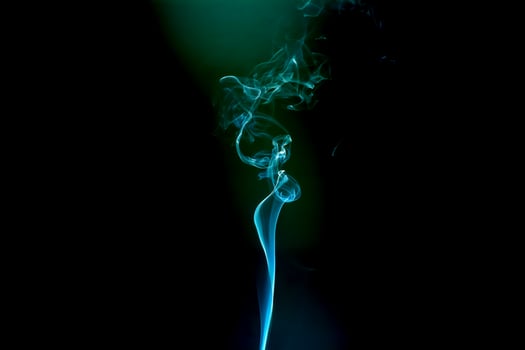 The smoke is colorful. It is abstract. photo