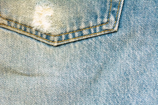 The blue jeans or blue denim clean texture. photo