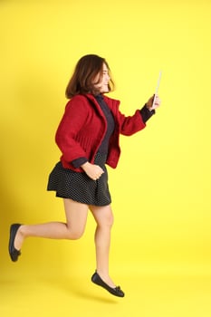 Chubby Asian Woman photo