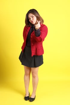 Chubby Asian Woman photo