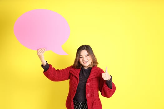 Chubby Asian Woman photo