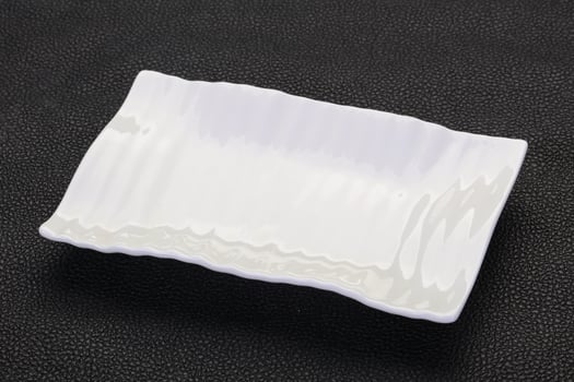 Empty white plate photo