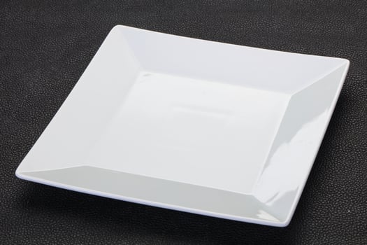 Empty white plate photo