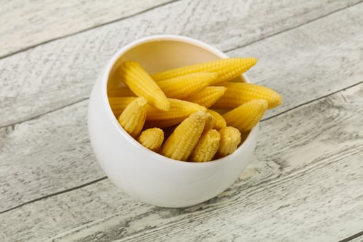 Pickled baby corn photo