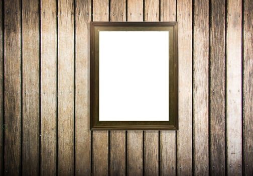 Wooden Photo Frame vintage frame decorations on wood backgroung