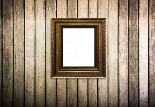 Wooden Photo Frame vintage frame decorations on wood backgroung