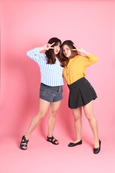 Happy Asian Friends photo