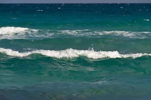 Sea waves on the Mediterranean sea photo