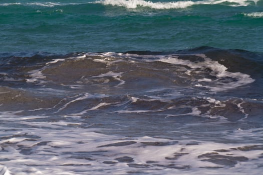 Sea waves on the Mediterranean sea photo