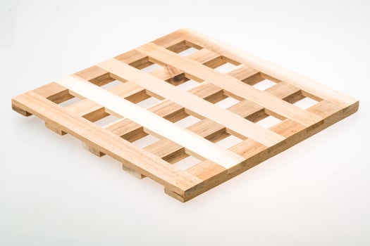 Wooden board on white background photo