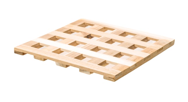 Wooden board on white background photo