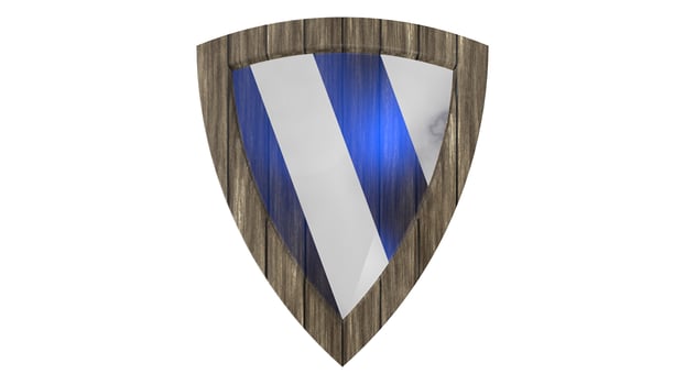 shield wood medieval 3d illustration render photo