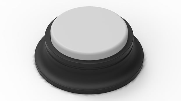 white button isolated 3d illustration render photo