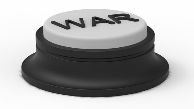 war white button isolated 3d illustration render photo