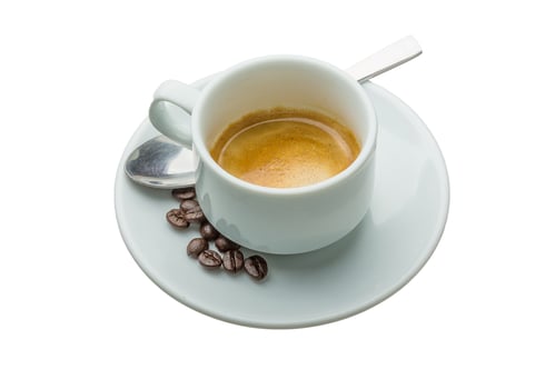 Hot fresh espresso photo