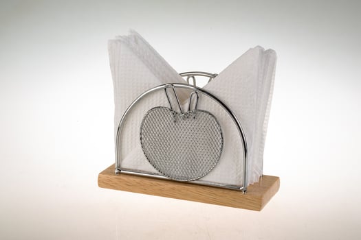 Napkin on white background photo