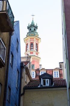 City center of Warsaw, Poland photo