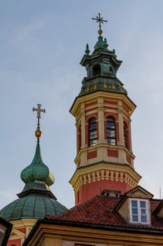 City center of Warsaw, Poland photo