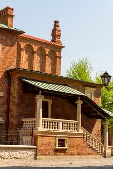 Old Synagogue in historic Jewish Kazimierz district of Cracow, Poland photo