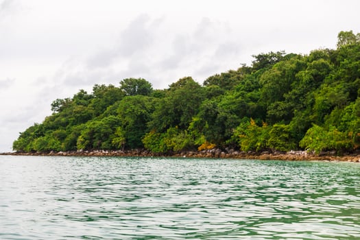 Samet island on white photo