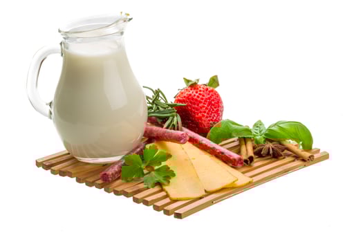 Breakfast with milk photo