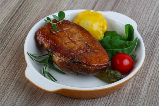 Roasted duck breast photo