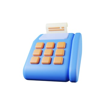3d illustration of terminal post icon on white background. 3d illustration photo