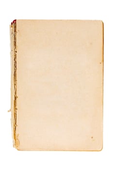 Old paper isolated on white background. Top view. photo