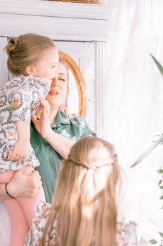 mother mom kid arm home photo