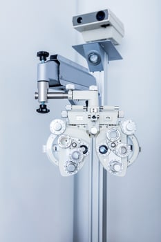 Ophthalmology equipment in doctor's office. photo