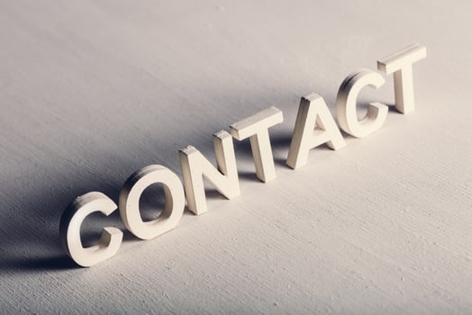 CONTACT writing made from light letters photo