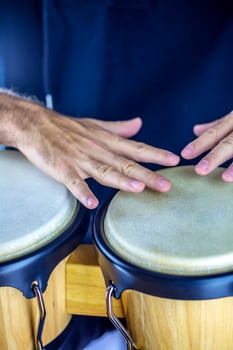 Drummer closeup detail photo