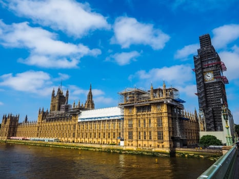 HDR Houses of Parliament conservation works in London photo