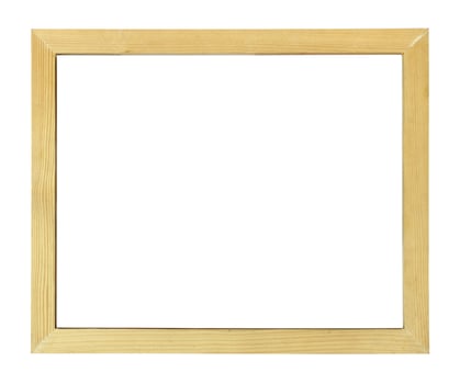 Wood frame isolated on white photo